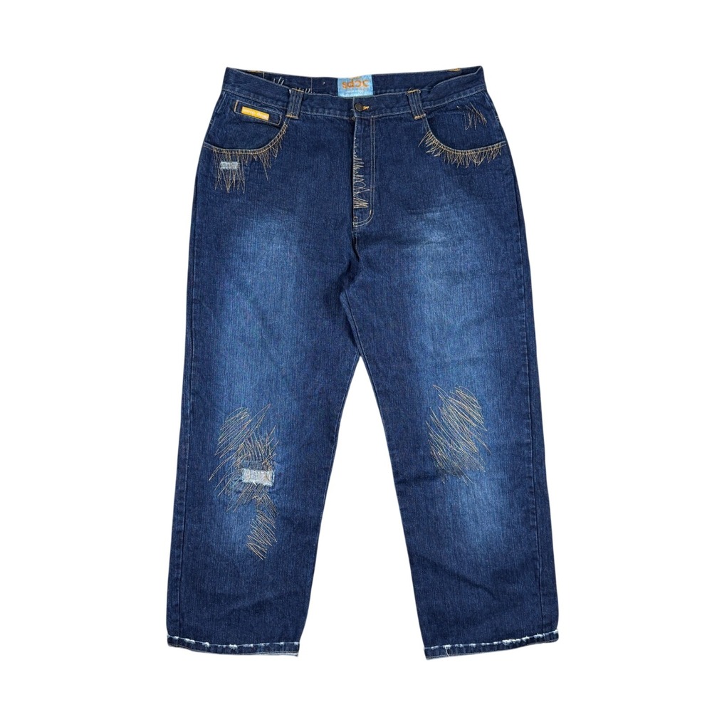 Snoop Dogg SDCC Men's Jeans‎ Size 41x31.5 Blue Y2K Hip Hop Baggy Denim Vintage